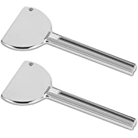kwmobile 2x Exprimidor de tubos metálico - Apretadores de pasta de dientes pegamento o pintura - Exprime tubo de…
